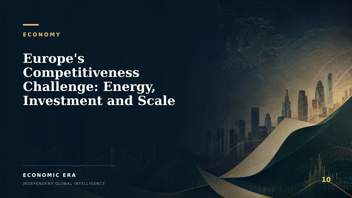 Europe's Competitiveness Challenge: Energy, Investment and Scale