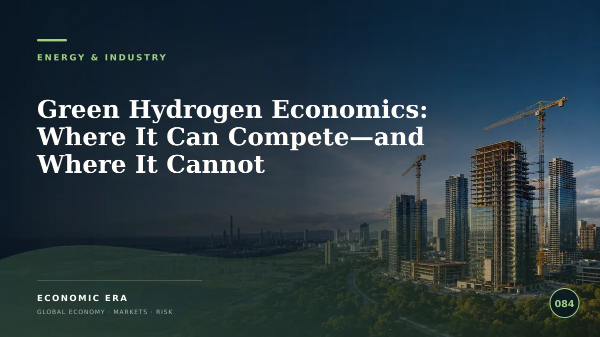 Green Hydrogen Economics: Where It Can Compete—and Where It Cannot