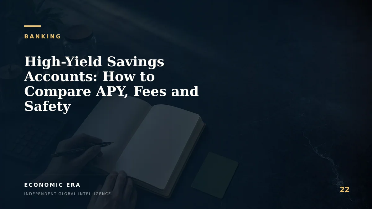 High-Yield Savings Accounts: How to Compare APY, Fees and Safety