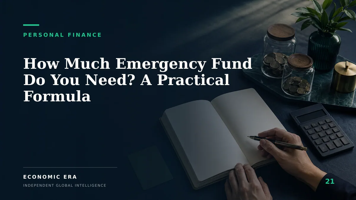 How Much Emergency Fund Do You Need? A Practical Formula