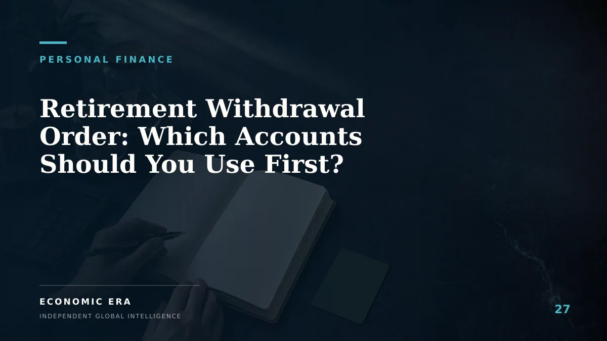 Retirement Withdrawal Order: Which Accounts Should You Use First?