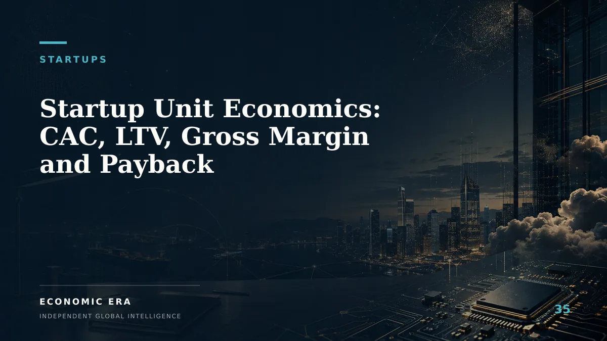 Startup Unit Economics: CAC, LTV, Gross Margin and Payback