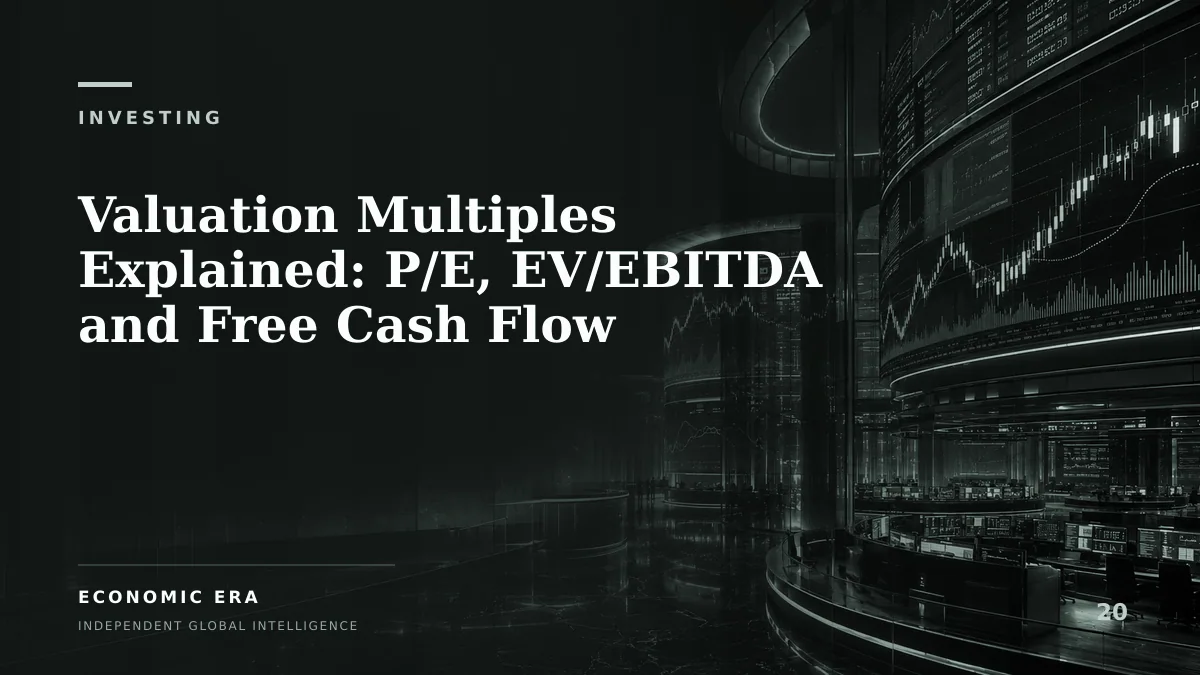 Valuation Multiples Explained: P/E, EV/EBITDA and Free Cash Flow