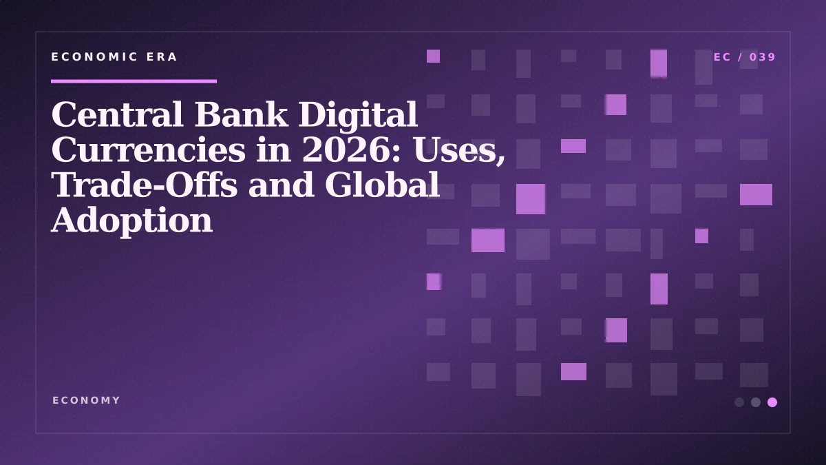Central Bank Digital Currencies in 2026: Uses, Trade-Offs and Global Adoption