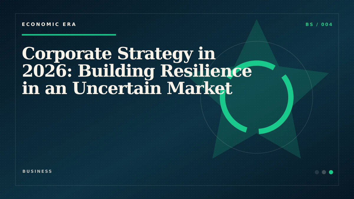 Corporate Strategy in 2026: Building Resilience in an Uncertain Market