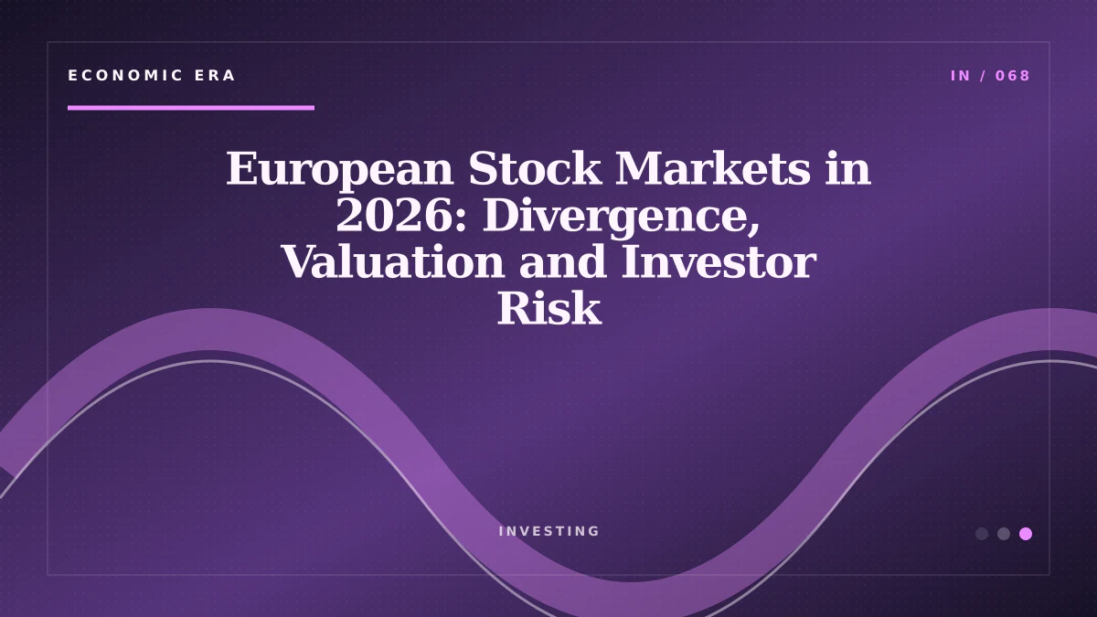 European Stock Markets in 2026: Divergence, Valuation and Investor Risk