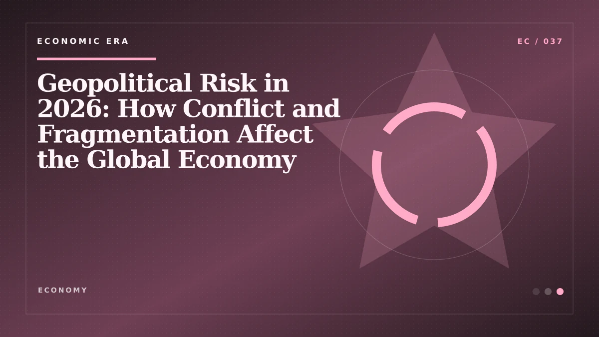 Geopolitical Risk in 2026: How Conflict and Fragmentation Affect the Global Economy