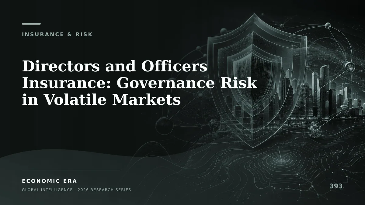 Directors and Officers Insurance: Governance Risk in Volatile Markets