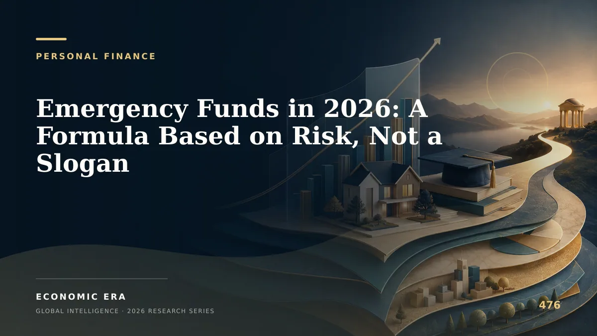 Emergency Funds in 2026: A Formula Based on Risk, Not a Slogan
