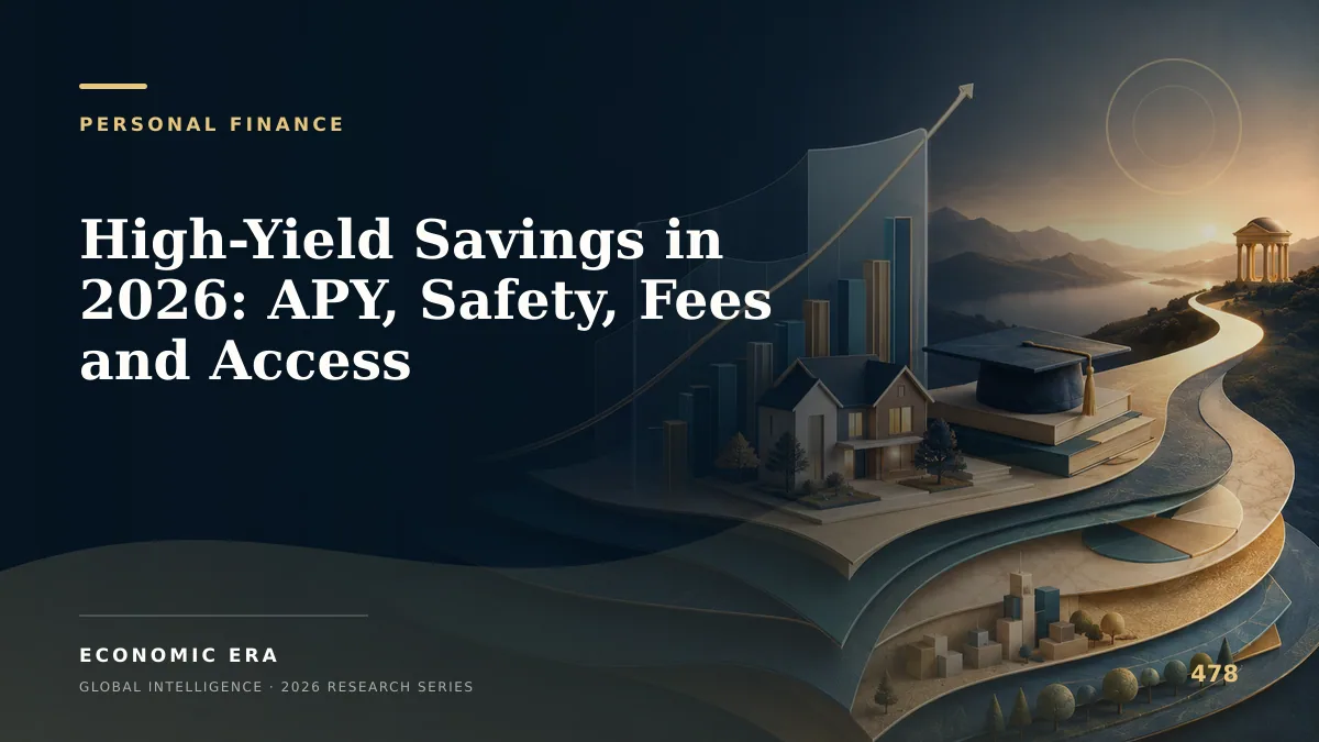 High-Yield Savings in 2026: APY, Safety, Fees and Access
