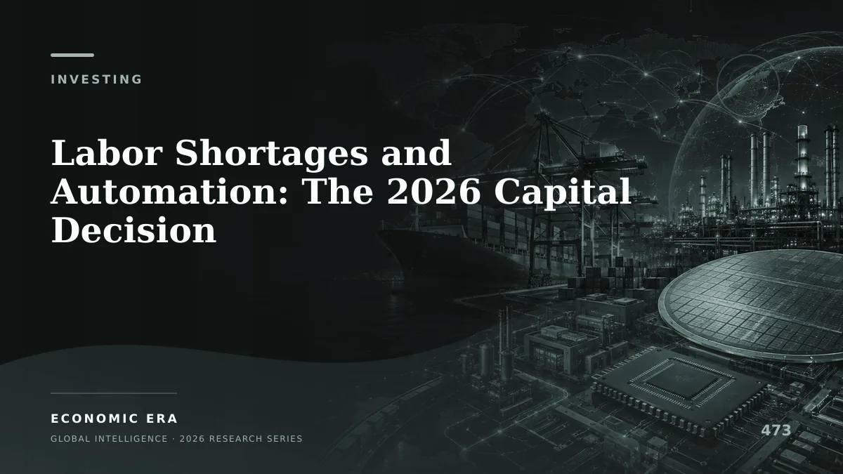 Labor Shortages and Automation: The 2026 Capital Decision