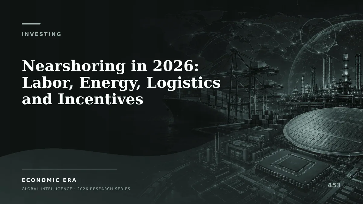 Nearshoring in 2026: Labor, Energy, Logistics and Incentives