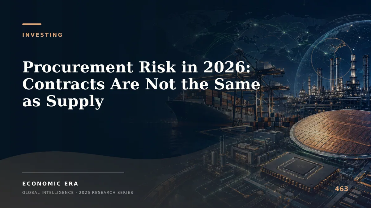 Procurement Risk in 2026: Contracts Are Not the Same as Supply