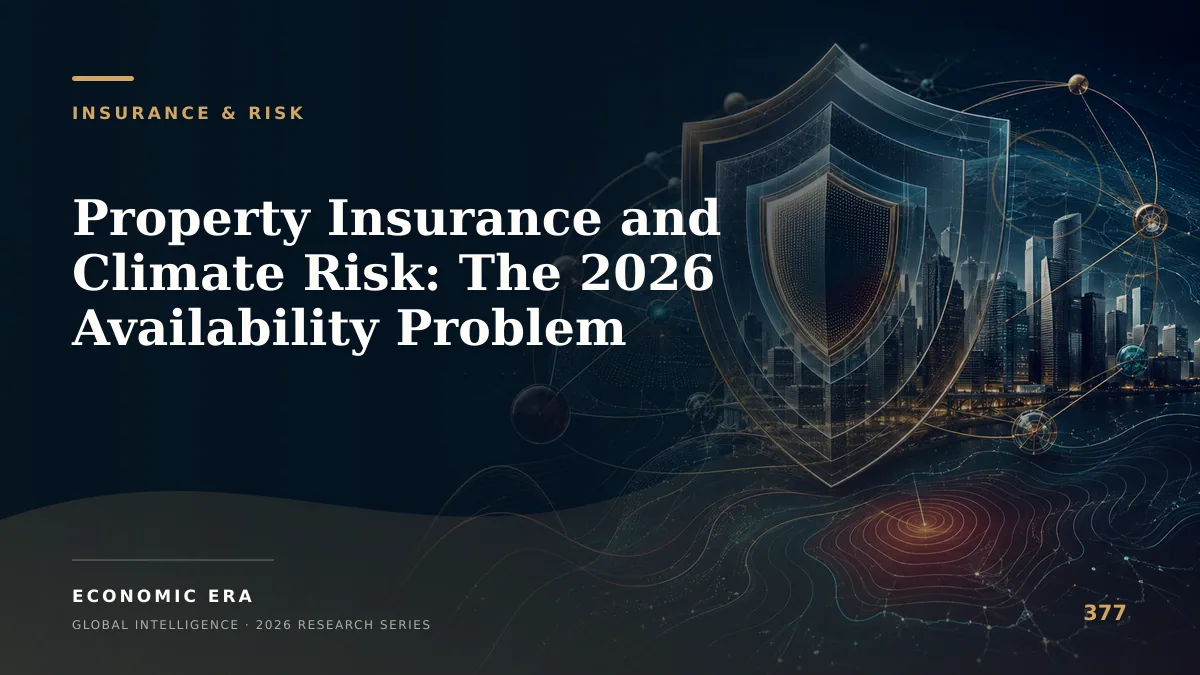 Property Insurance and Climate Risk: The 2026 Availability Problem