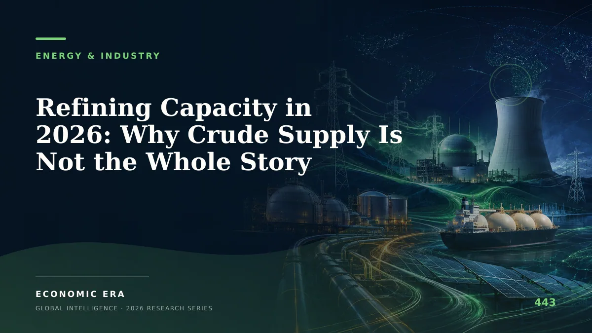 Refining Capacity in 2026: Why Crude Supply Is Not the Whole Story