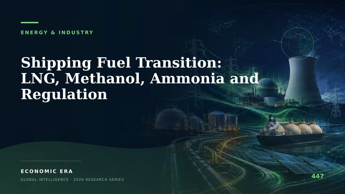 Shipping Fuel Transition: LNG, Methanol, Ammonia and Regulation