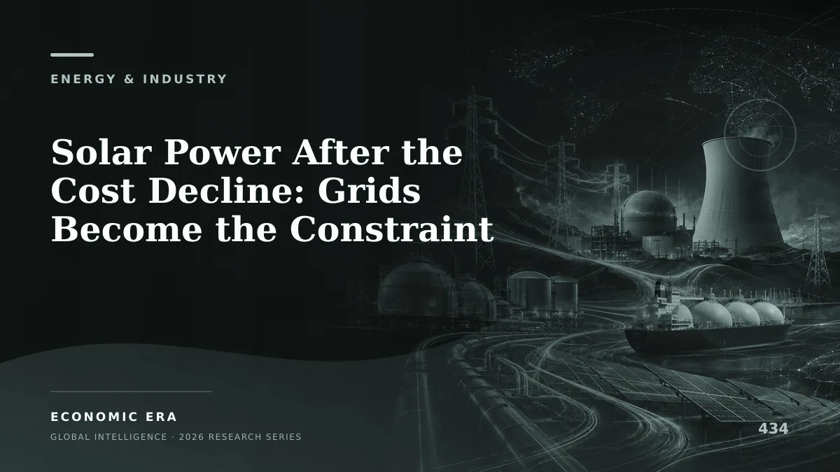 Solar Power After the Cost Decline: Grids Become the Constraint