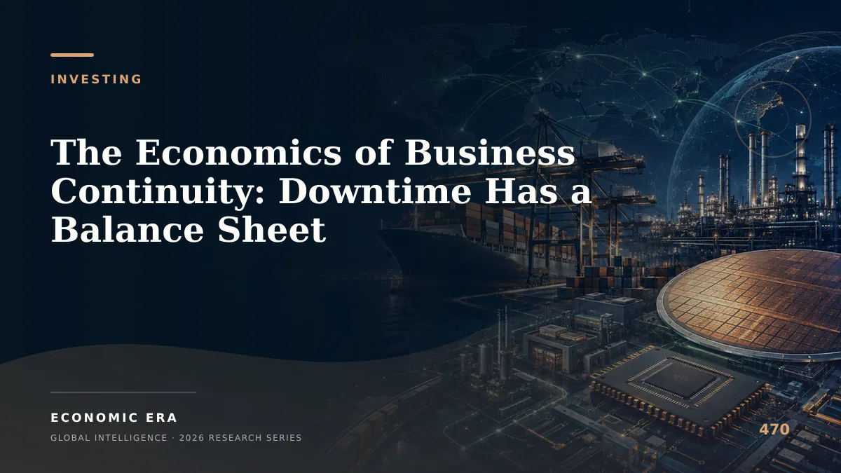 The Economics of Business Continuity: Downtime Has a Balance Sheet