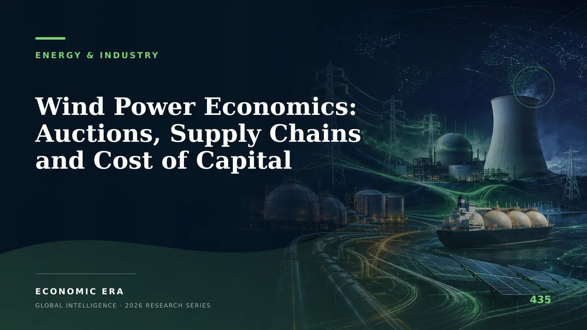 Wind Power Economics: Auctions, Supply Chains and Cost of Capital