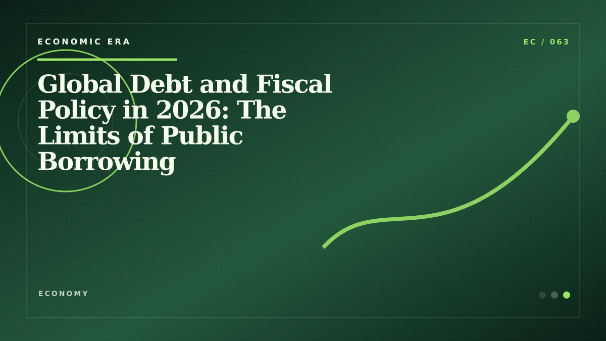 Global Debt and Fiscal Policy in 2026: The Limits of Public Borrowing