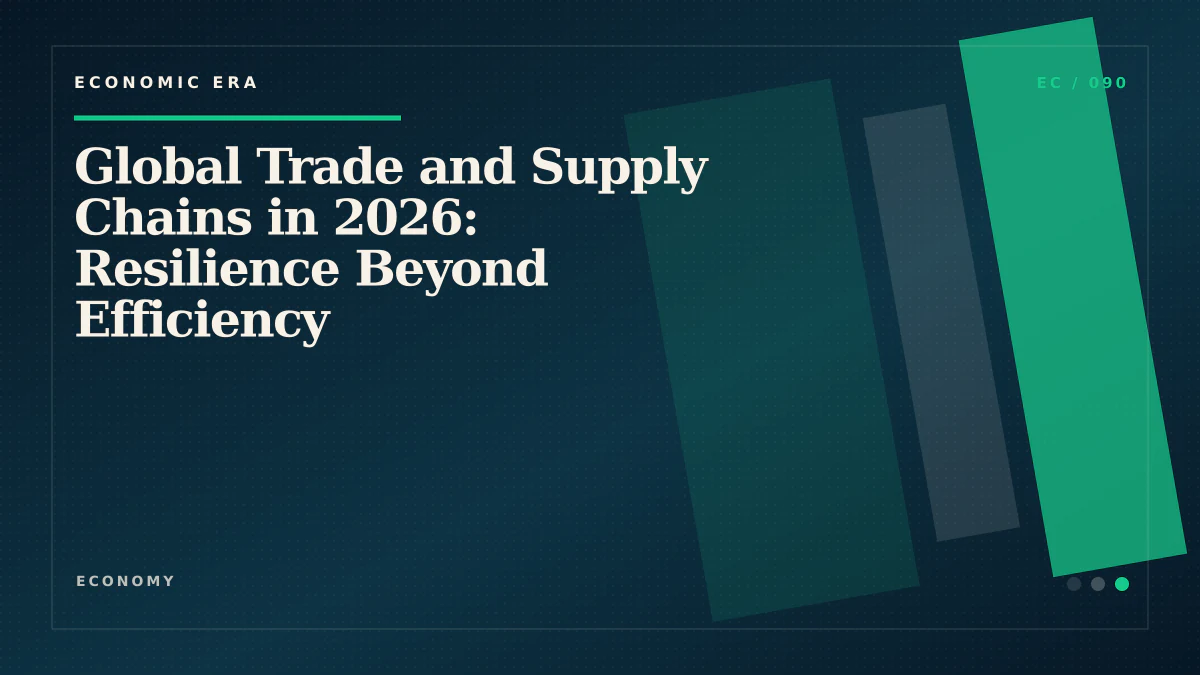 Global Trade and Supply Chains in 2026: Resilience Beyond Efficiency