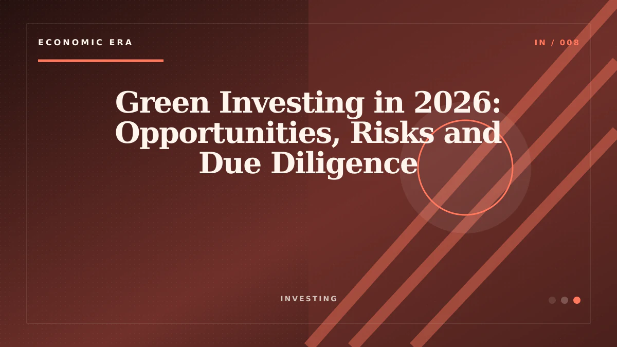 Green Investing in 2026: Opportunities, Risks and Due Diligence