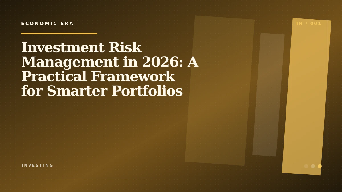 Investment Risk Management in 2026: A Practical Framework for Smarter Portfolios