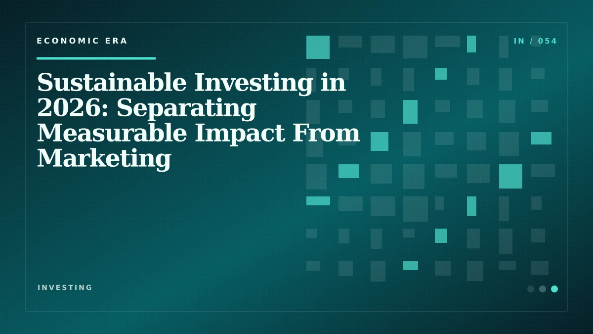 Sustainable Investing in 2026: Separating Measurable Impact From Marketing