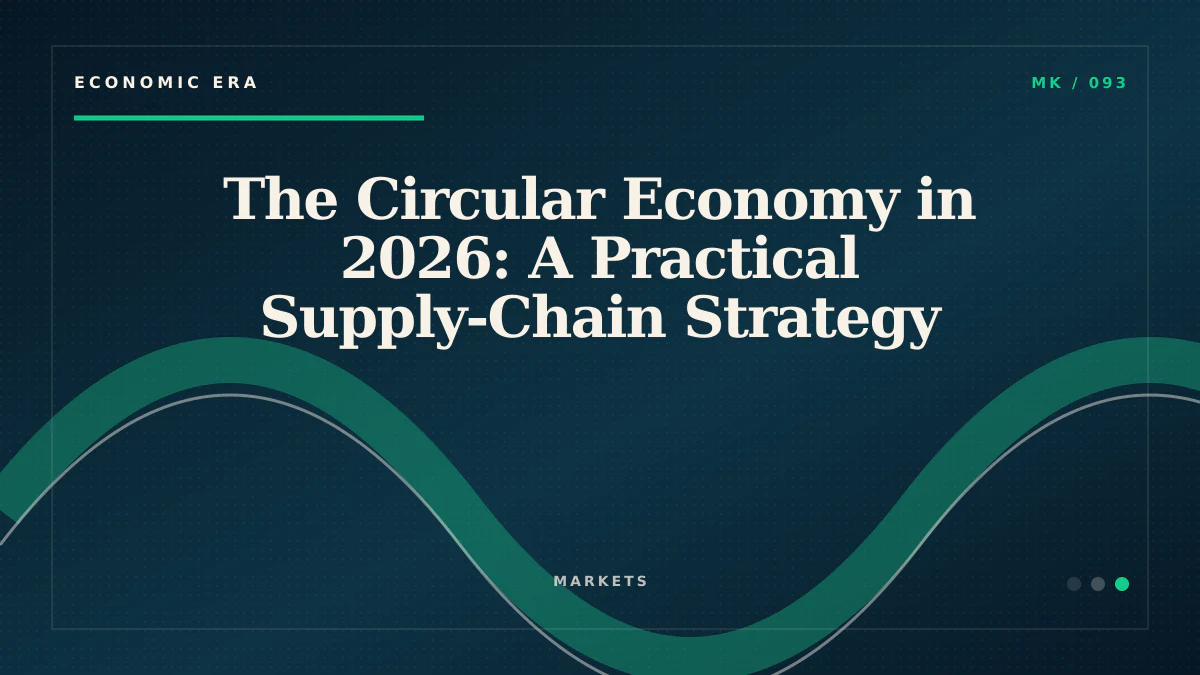 The Circular Economy in 2026: A Practical Supply-Chain Strategy