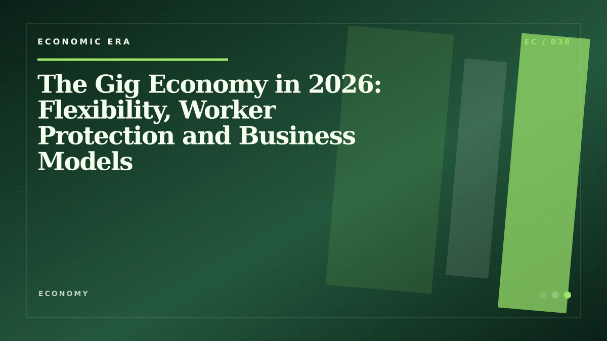 The Gig Economy in 2026: Flexibility, Worker Protection and Business Models