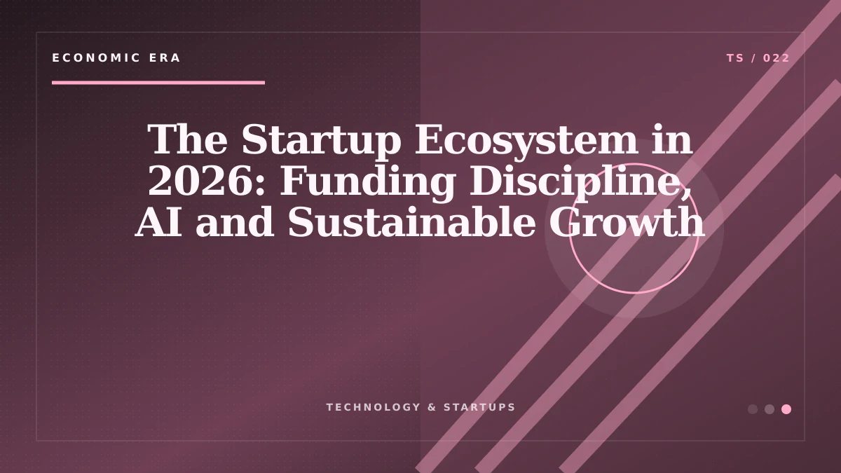 The Startup Ecosystem in 2026: Funding Discipline, AI and Sustainable Growth